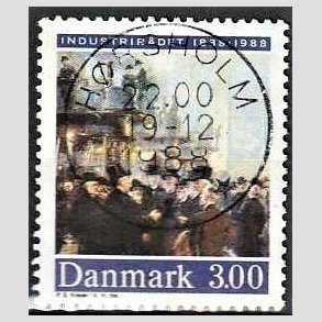 FRIM�RKER DANMARK | 1988 - AFA 913 - Industrir�det 150 �r - 3,00 Kr. flerfarvet - Pragt Stemplet