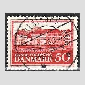 FRIM�RKER DANMARK | 1957 - AFA 370 - Nationalmuseets 150 �r - 30 �re r�d - Pragt Stemplet