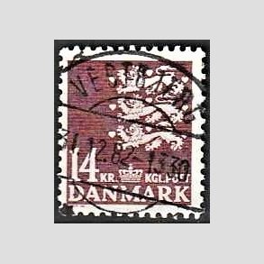 FRIMRKER DANMARK | 1982 - AFA 753 - Rigsvben 14 Kr. brun - Lux Stemplet