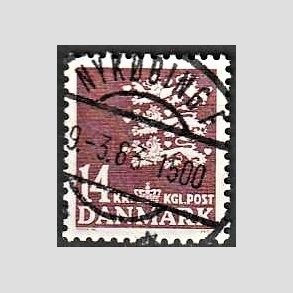 FRIMRKER DANMARK | 1982 - AFA 753 - Rigsvben 14 Kr. brun - Lux Stemplet