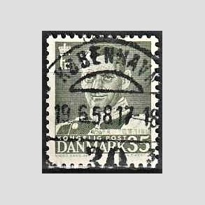 FRIMRKER DANMARK | 1951 - AFA 326 - Fr. IX 35 re grnsort - Lux Stemplet Kbenhavn