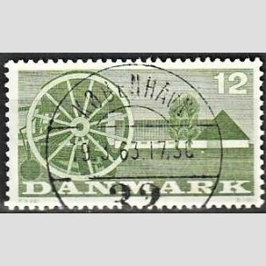 FRIMRKER DANMARK | 1960 - AFA 381 - Landbrugsmotiver - 12 re grn - Pragt Stemplet Kbenhavn