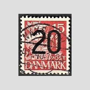 FRIMRKER DANMARK | 1940 - AFA 264 - 20/15 re rd Provisorier - Lux Stemplet