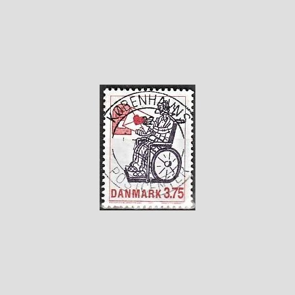 FRIMRKER DANMARK | 1992 - AFA 1029 - Danske tegneseriefigurer - 3,75 Kr. violet/rd - Pragt Stemplet