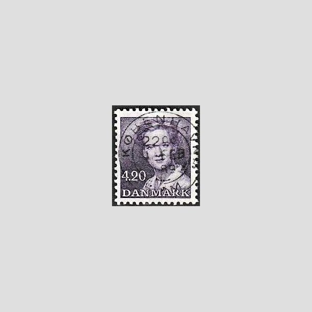 FRIMRKER DANMARK | 1989 - AFA 926 - Dronning Margrethe - 4,20 Kr. mrkviolet - Lux Stemplet