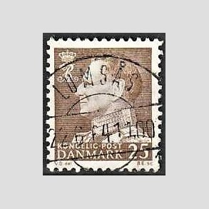 FRIMRKER DANMARK | 1963 - AFA 414 - Fr. IX 25 re brun - Lux Stemplet Lumss