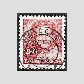 FRIMRKER DANMARK | 1985 - AFA 820 - Dronning Margrethe - 2,80 Kr. rd - Pragt Stemplet Randers