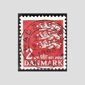 FRIMRKER DANMARK | 1946-47 - AFA 294 - Rigsvben 2 Kr. rd - Lux Stemplet