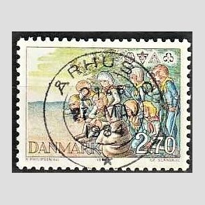 FRIM�RKER DANMARK | 1984 - AFA 802 - Spejderliv - 2,70 Kr. flerfarvet - Pragt Stemplet