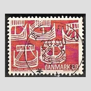 FRIM�RKER DANMARK | 1969 - AFA 478 - Foreningernes. Norden 50 �r - 60 �re r�d - Pragt Stemplet