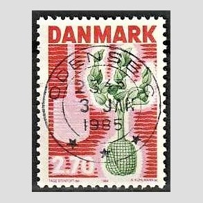 FRIM�RKER DANMARK | 1984 - AFA 796 - Plant et tr� - 2,70 Kr. r�d/gr�n - Pragt Stemplet Odense C