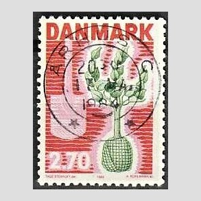 FRIM�RKER DANMARK | 1984 - AFA 796 - Plant et tr� - 2,70 Kr. r�d/gr�n - Pragt Stemplet �rhus C