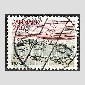 FRIM�RKER DANMARK | 1979 - AFA 688 - Nordjylland - 200 �re flerfarvet - Pragt Stemplet