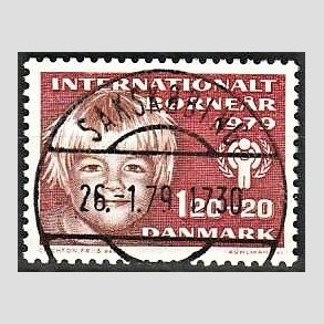 FRIMRKER DANMARK | 1979 - AFA 671 - Brner - 120 + 20 re rd/rdbrun - Pragt Stemplet 