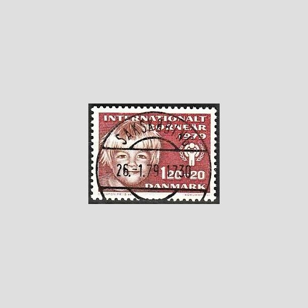FRIMRKER DANMARK | 1979 - AFA 671 - Brner - 120 + 20 re rd/rdbrun - Pragt Stemplet "Pragtmrke"