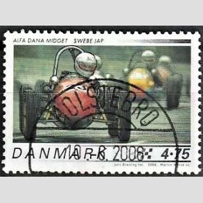 FRIM�RKER DANMARK | 2006 - AFA 1470 - Klassiske racerbiler - 4,75 Kr. Alfa Dana - Pragt Stemplet Holstebro