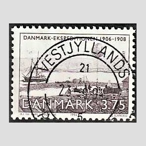 FRIM�RKER DANMARK | 1994 - AFA 1067 - Europam�rker - 3,75 Kr. violet - Pragt Stemplet