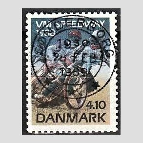 FRIM�RKER DANMARK | 1988 - AFA 914 - WM i Speedway - 4,10 Kr. flerfarvet - Pragt Stemplet S�nderborg