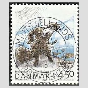 FRIM�RKER DANMARK | 2004 - AFA 1384 - Heimdal - 4,50 Kr. flerfarvet - Pragt Stemplet