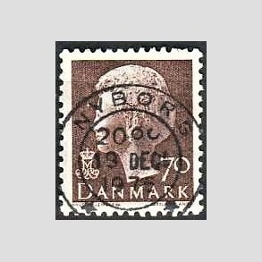 FRIMRKER DANMARK | 1974 - AFA 573 - Dronning Margrethe - 70 re brun - Pragt Stemplet