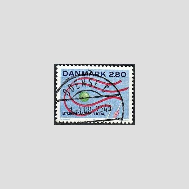 FRIMRKER DANMARK | 1987 - AFA 885 - Gymnaestrada Herning - 2,80 Kr. flerfarvet - Pragt Stemplet