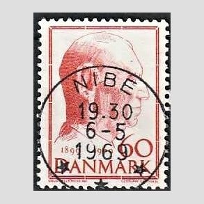 FRIM�RKER DANMARK | 1969 - AFA 481 - Fredrik IX 70 �r - 60 �re r�d - Pragt Stemplet Nibe
