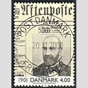 FRIMRKER DANMARK | 2000 - AFA 1235 - 1900-tallet serie 1 - 4,00 Kr. flerfarvet - Pragt Stemplet