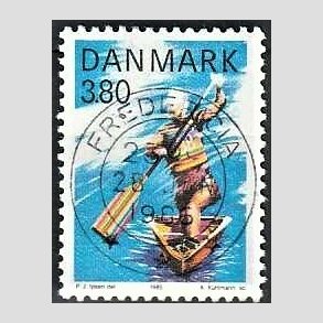 FRIM�RKER DANMARK | 1985 - AFA 837 - Sport - 3,80 Kr. flerfarvet - Pragt Stemplet Fredericia