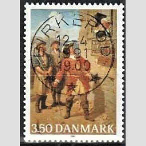 FRIMRKER DANMARK | 1990 - AFA 978 - Tordenskiold 300 ret - 3,50 Kr. flerfarvet - Pragt Stemplet