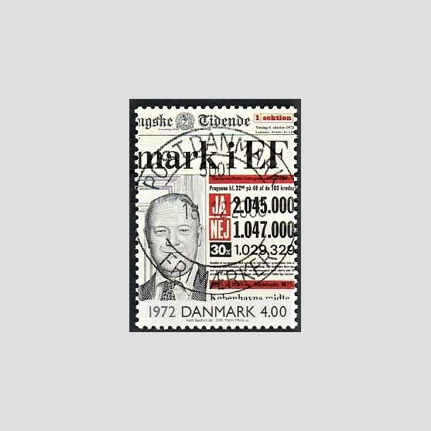 FRIMRKER DANMARK | 2000 - AFA 1266 - 1900-tallet serie 4 - 4,00 Kr. avisforside - Pragt Stemplet