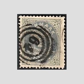 FRIMRKER DANMARK | 1871-74 - AFA 16 - 2 Skilling gr/bl - Stemplet