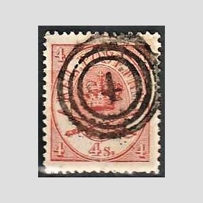 FRIMRKER DANMARK | 1864-70 - AFA 13 - 4 Skilling rd Krone Scepter - Stemplet