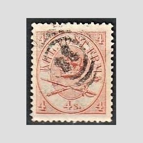 FRIMRKER DANMARK | 1864-70 - AFA 13 - 4 Skilling rd Krone Scepter - Stemplet