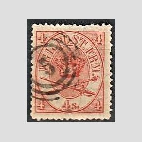 FRIMRKER DANMARK | 1864-70 - AFA 13 - 4 Skilling rd Krone Scepter - Stemplet