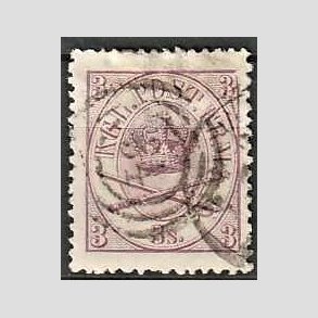 FRIMRKER DANMARK | 1864-70 - AFA 12 - 3 Skilling lilla Krone Scepter - Stemplet