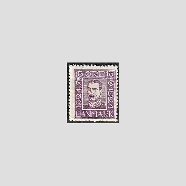 FRIMRKER DANMARK | 1924 - AFA 139 - Postjubilum 15 re violet - Postfrisk