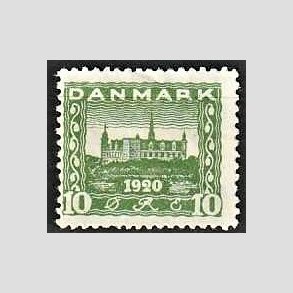 FRIM�RKER DANMARK | 1921 - AFA 115 - Genforening 10 �re gr�n - Ubrugt