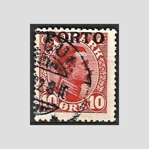 FRIMRKER DANMARK | 1921 - AFA 4 - 10 re rd - Stemplet