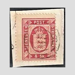 FRIMRKER DANMARK | 1871 - AFA 2 - 4 Skilling p klip - Stemplet