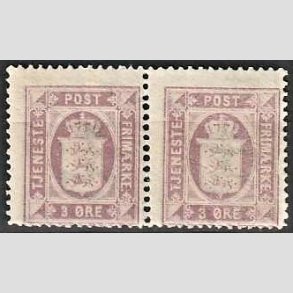 FRIMRKER DANMARK | 1875 - AFA 4 - 3 re lilla i par - Postfrisk