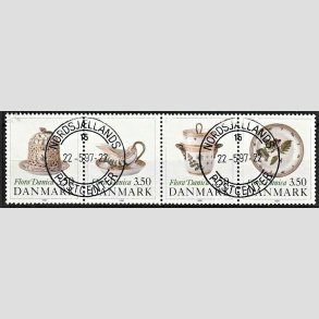 FRIMRKER DANMARK | 1990 - AFA 966-69 - Flora Danica 200 r - 3,50 Kr. i sammentryk flerfarvet - Pragt Stemplet