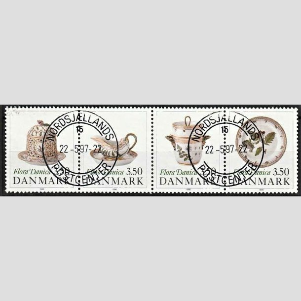 FRIMRKER DANMARK | 1990 - AFA 966-69 - Flora Danica 200 r - 3,50 Kr. i sammentryk flerfarvet - Pragt Stemplet