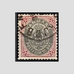 FRIM�RKER DANMARK | 1875 - AFA 28 - 20 �re r�d/gr� - Stemplet