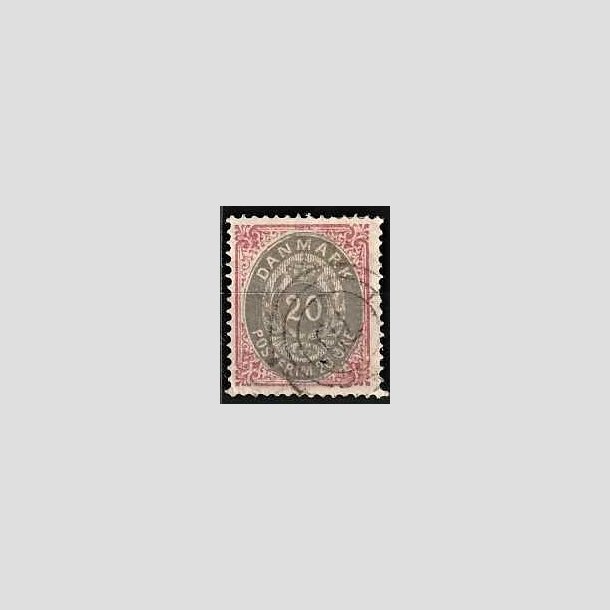 FRIMRKER DANMARK | 1875 - AFA 28 - 20 re rd/gr - Stemplet