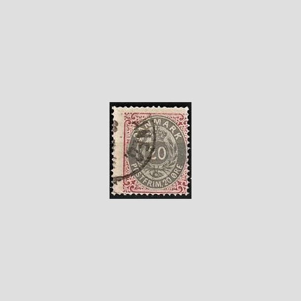 FRIMRKER DANMARK | 1875 - AFA 28 - 20 re rd/gr - Stemplet