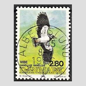 FRIM�RKER DANMARK | 1986 - AFA 867 - Danske fugle - 2,80 Kr. flerfarvet - Pragt Stemplet Albertslund