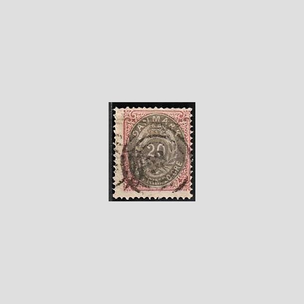 FRIMRKER DANMARK | 1875 - AFA 28 - 20 re rd/gr - Stemplet