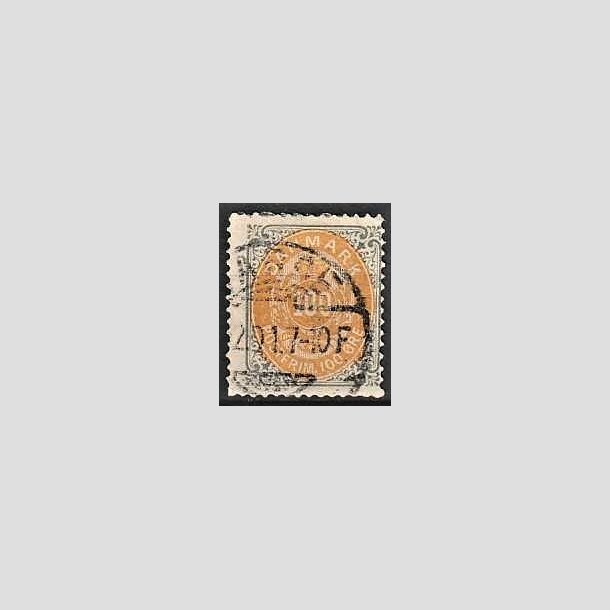 FRIMRKER DANMARK | 1875 - AFA 31 - 100 re gr/gul - Stemplet