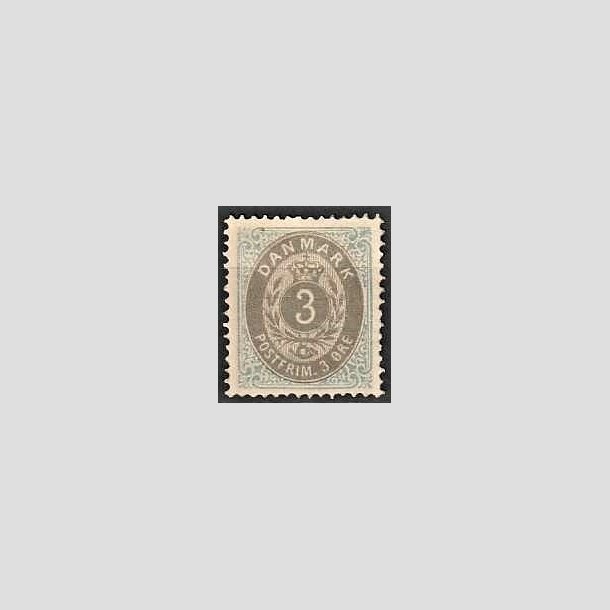 FRIMRKER DANMARK | 1875 - AFA 22y - 3 re bl/gr - Postfrisk