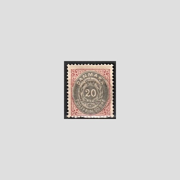 FRIMRKER DANMARK | 1875 - AFA 28 - 20 re rd/gr - Stemplet